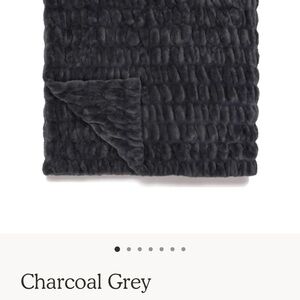 Elegant Charcoal Gray Blanket